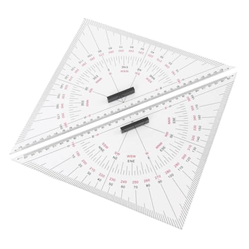 Acrylic 300mm Chart Drawing Triangle Ruler Hand-Drawn Triangle Board Nautical Navigation Triangle Drafting Marine Accessories