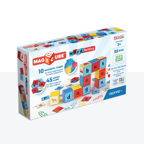 Geomag Magicube Math Building Set, Recycled, 55 Pieces