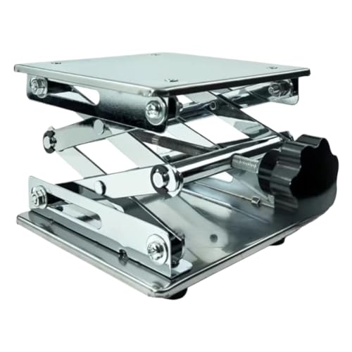 VgtHK Lab Jack Stand 1Pc Stainless Steel Lab Lift Table,150X150X260Mm
