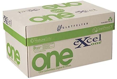 8.5 x 11 Excel One Carbonless Paper 2 Part Reverse (Bright White/Canary), 2000 Sets, 4000 Sheets, (8 REAMS)