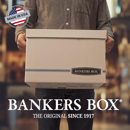 Bankers Box 20-Pack Medium-Duty File Storage Boxes, Letter/Legal, FastFold