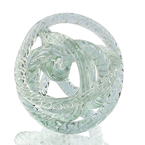 AMBEXZHZK TRUSTTWO Art Glass Waterdrop Paperweight Figurine Hand Blown Keepsake Statue Office Desktop Centerpiece Collectible The New