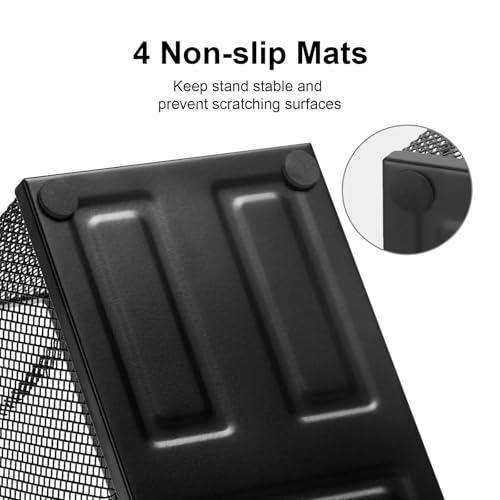 Comix 6 Packs Mesh Pen Holder, Desk Organizer for Home Office, Black