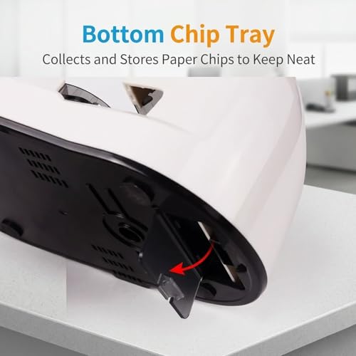 GJOPU Corner Rounder Punch Corner Cutter, Industrial Heavy Duty 2 Holes Paper Puncher with R3.5mm R6mm R10mm Round Corners and 100 Sheets Capacity, for ID Cards, Paper Crafts, Laminating