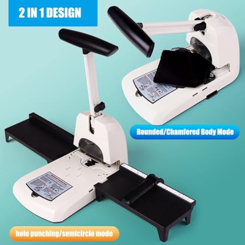 UILMLIO Corner Rounder Cutter Machine, Paper Corner Punch with R3.5mm R6mm R10mm, Multi-Angle Paper Cutter, Round Corners, Semi-Circle, 6mm Heavy Duty Punching Machines