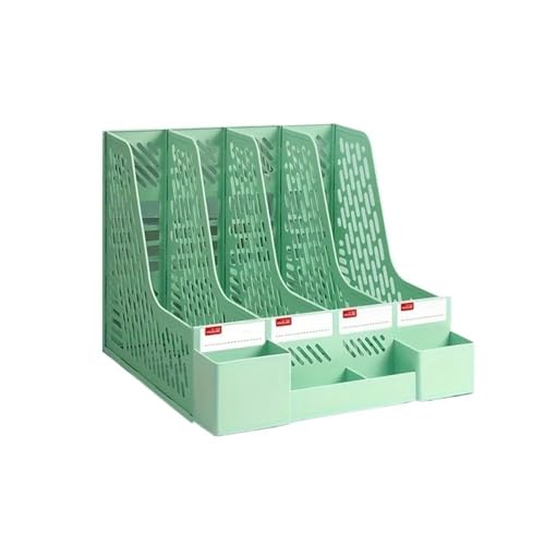 ZHAYUEOP File Organizer, Desk Organizer File Folder, Desktop Magazine Holder, Office Sorter Rack, Vertical Dividers