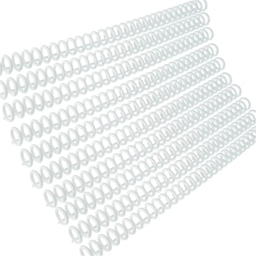 Binder Rings 50pcs Plastic 30-Hole Loose Leaf Binders Ring Binding Spines Combs 85 Sheets Capacity for DIY Paper Notebook Album(White)