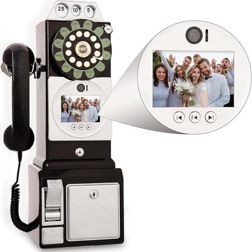 Video Audio Guest Book, Wedding Phone Customized Video Messages, Record Preserve Your Special Occasions, for a Variety of Memorable Party Occasions,Black-32G