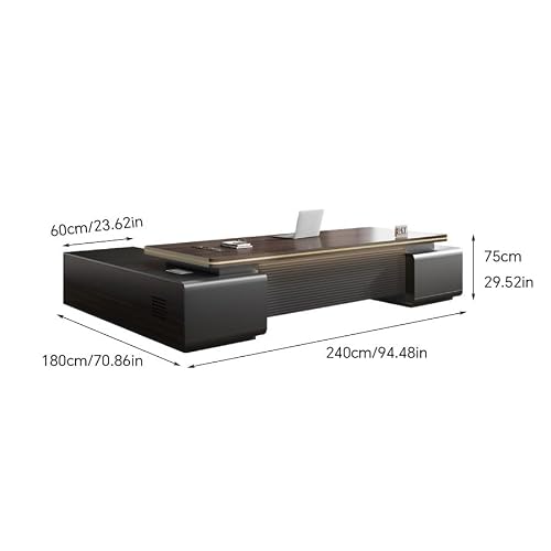 LINKIO Home Office Desks Boss Desk Simple CEO Leadership Office Furniture Manager Desk Computer Table Desk