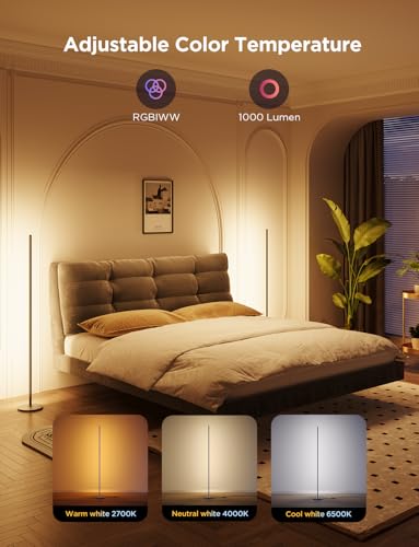 Govee RGBIC Floor Lamp Basic 2-Pack, Standing Lamp for Bedroom Living Room