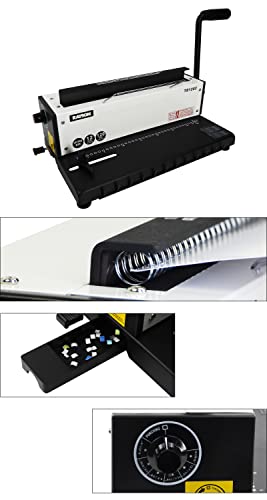 RAYSON TD1202 3:1 Wire Binding Machine, 12-Sheet Punch, 120-Sheet Capacity