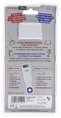 IF Electronic Dictionary Bookmark-French-English, White