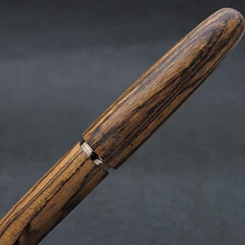 USZWBY Wood Body Fountain Pen Fine Nib Stunning Luxury Calligraphy Pen Writing Pens for Men and Women Professional Lacquer Pen（C F Nib）