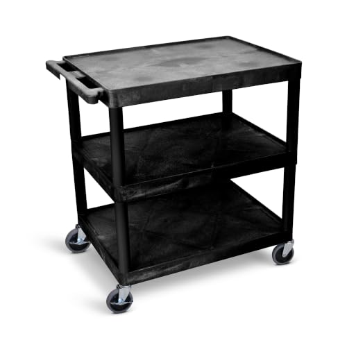 Luxor Endura XL 40" 3-Shelf Utility Cart