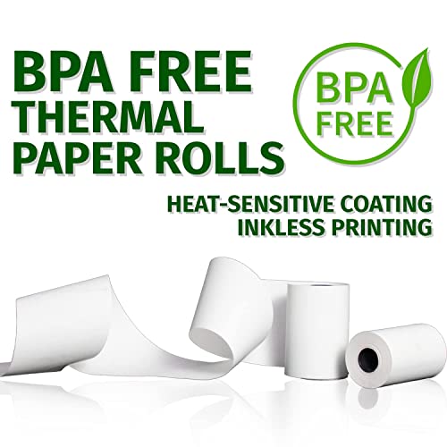 (32) GORILLA SUPPLY Thermal Paper Receipt Roll Clover Station Solo Duo TM-T88 T20 T90 Bixolon SRP-350 370, POS/Cash Register Paper, BPA Free, 3.125 x 230 ft, 32 Rolls