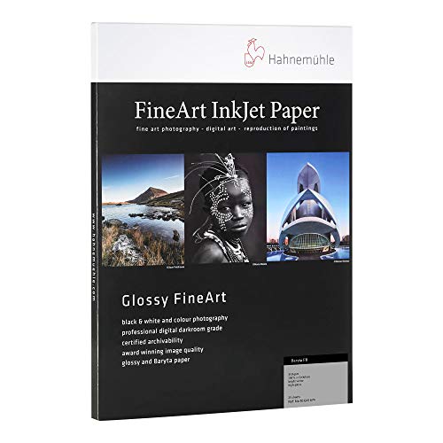 Hahnemuhle Rag Baryta 315 Glossy Cotton Photo Paper (13x19"), 25 Sheet