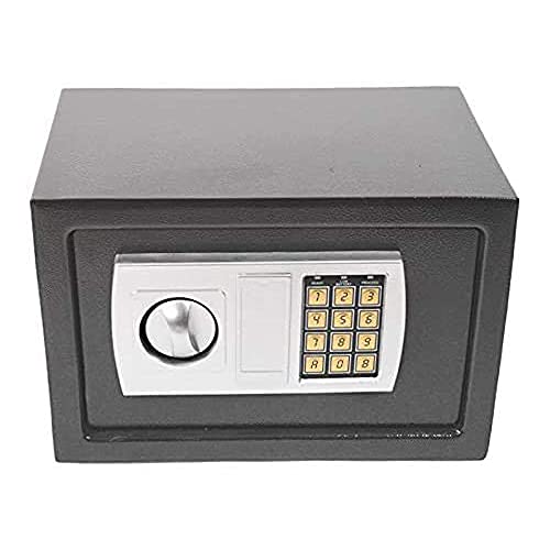 TBLOTYD Electronic Digital Safe Box Volume for Home Hotel Security with 2 Locking Bolts/Black/Black 16L ，Black-8.5L