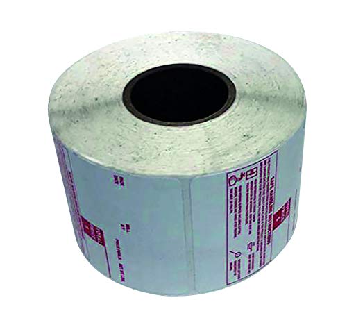 Digi/NBI Scale Label with Safe Handling Instructions, UPC, 60mm x 80mm (2.362x3.150 inches), 580 Labels Per Roll Fits Many Printers, Digi and NBI Scales. Made in USA. DL-1265 (12 Rolls)