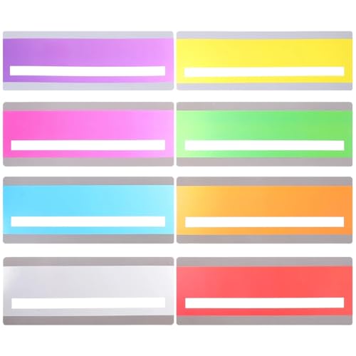 Reading Guide Strips Reading Strips 24pcs Highlight Colored Overlays Colorful Bookmark Teaching Students Scale Ruler Reading Guide Book Mark