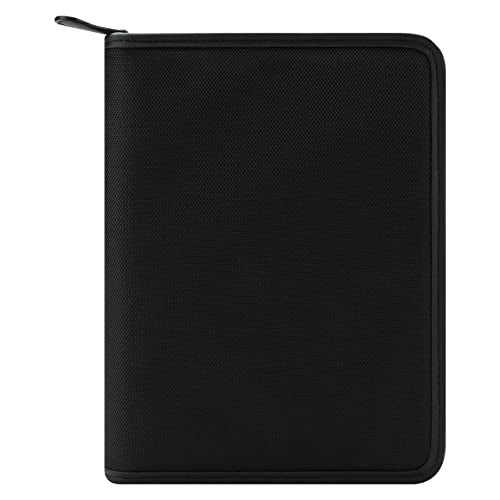 FranklinCovey - Oakley Ring-Bound Binder for FranklinCovey Planners | Nylon with Zipper Closure (Classic, Black)