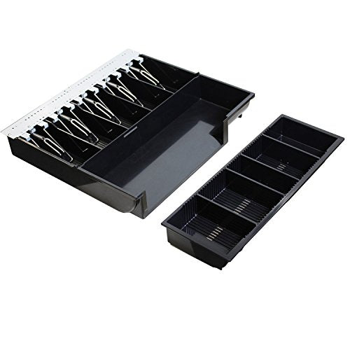 Adesso MRP-16CD Electronic cash drawer, Removable Cash Tray, Stainless Steel, 16 inch