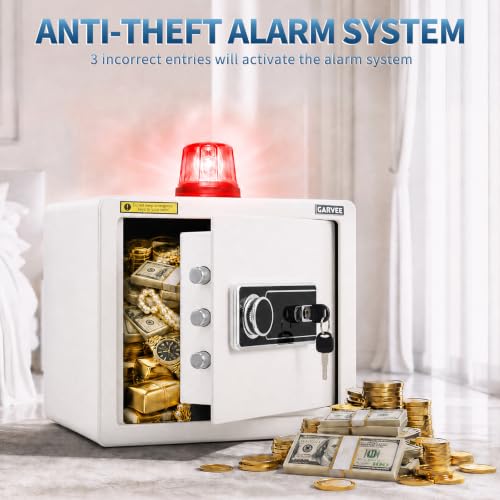 CuisinSmart 1.2 Cuft Safe Box Fireproof Waterproof Home Safe for Jewelry