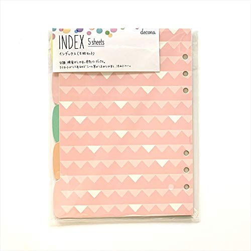 Raymay Fujii HAR493 Decona Index Refill, 5 Classifications, A5