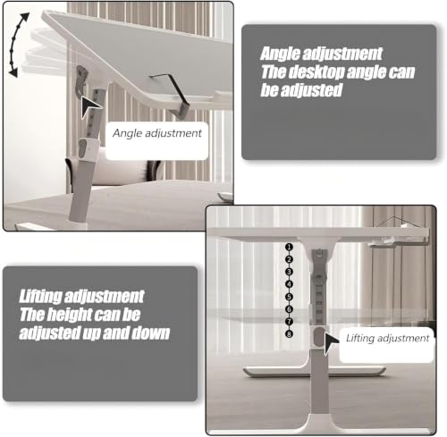 Foldable Portable Lap Table with Adjustable Angle and Height.