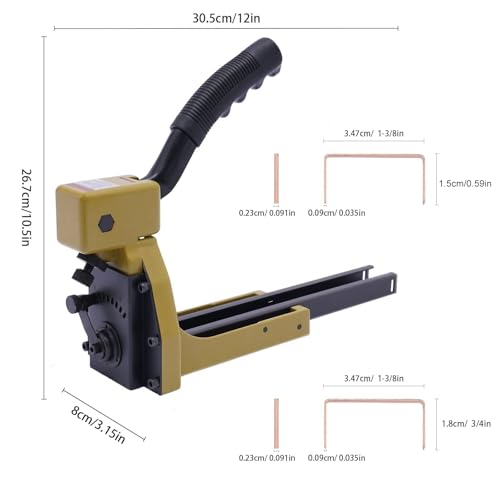 Heavy-Duty Carton Sealing Stapler with Staple Puller – Essential Industrial Tool for Securely Closing Corrugated Cardboard Boxes (15mm)