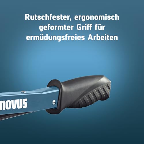 Novus Tools J-022 5000 Pieces Lightweight Heavy Duty Solid Metal Stapler Staples with Soft Handle and Quick Charge System for Type 37 Fine Wire Staplers 4-6mm