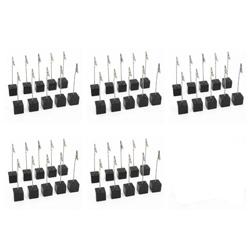 50 Pcs Card Holder Memo Clip, Square Photo Note Clip for Desk Office
