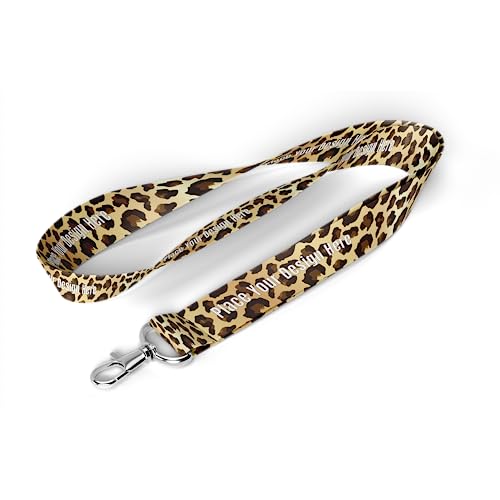 300 Pieces Custom Design Breakaway Lanyards Personalized Polyester Neck Straps with Logo, Text, Name for Office, Company, School, Event (With Design, 300)