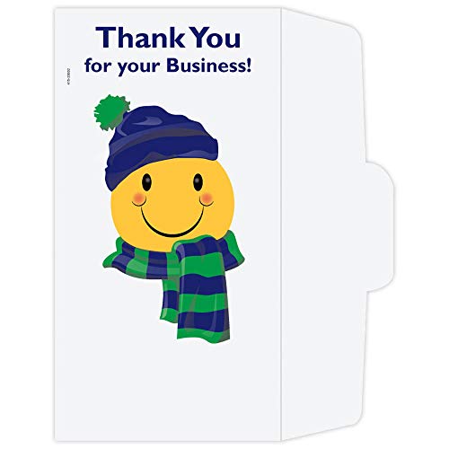 Drive Up Envelopes - Thank You - Winter Smiley - 500/box - Money Envelopes