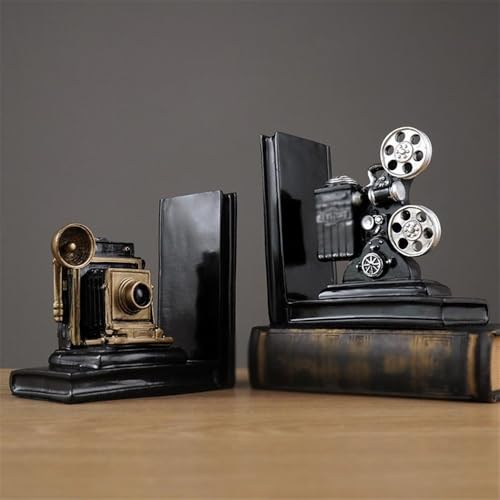 Bookends Vintage Bookends, Book Ends, Film Projector Ornament, Stoppers for Music Lovers Vintage bookend