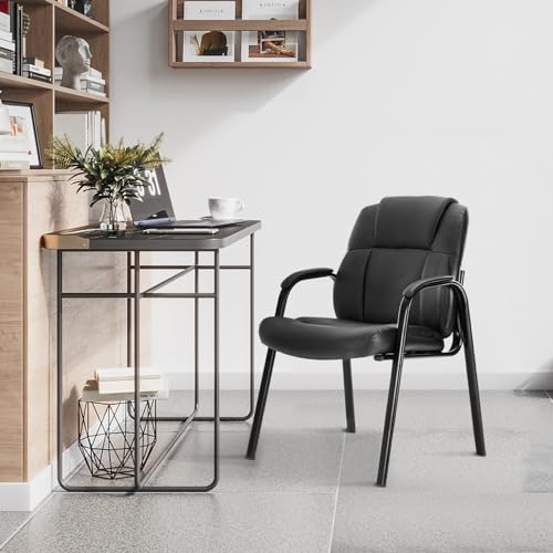 OLIXIS Office Waiting Room Chairs Set of 4, Stationary Side Guest Chair