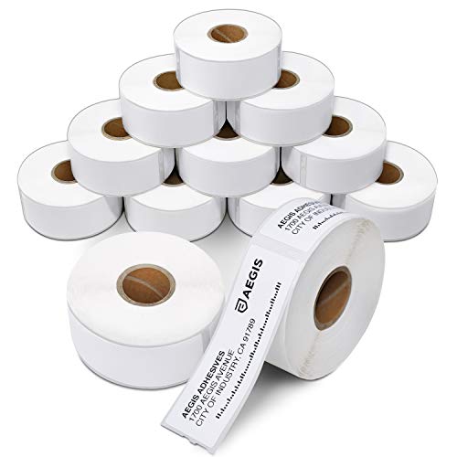 Replacement for DYMO 30252 (12 Rolls, 4200 Labels) 1 1/8" X 3 1/2"