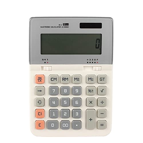QERTYHJK Calculator Classic Financial Accounting Money Large Power Screen Buttons Desktop Solar