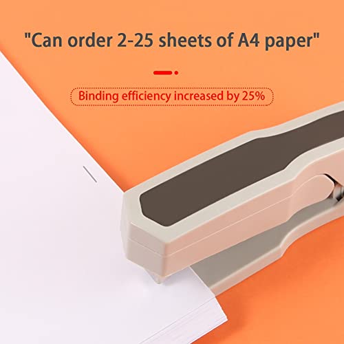 PMFNVXUW Rotary Stapler Portable School Stationery Desktop 25 Sheet Binding Supplies Bookbinding Machine Book Sewer Easy Operate Stapling
