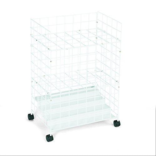 Safco Products 3088 Wire Roll File, 24 Compartment, White