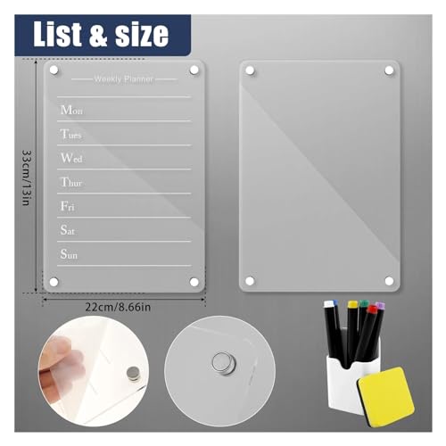 Magnetic Calendar Set Planning Board Dry Erase Calendar