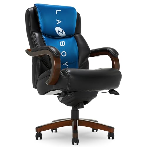 La-Z-Boy Big and Tall Executive Office Chair Lumbar Support, Leather Chair