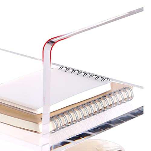 VHDY85KA Bookcase Adjustable Transparent Acrylic Desktop Bookshelf Desktop Organizer Desktop Storage Organizer Display Shelf Book Rack Office Desk Bookshelf Modern