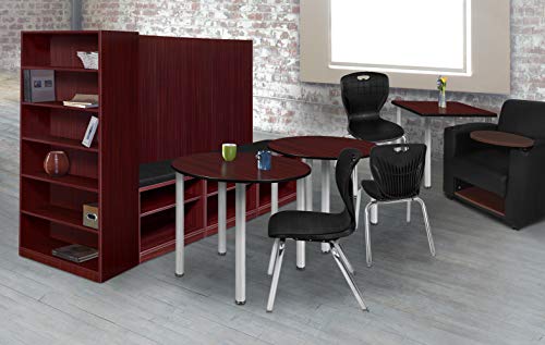 Romig Andy 18-Inch Stackable Classroom Chairs for Kids – Durable Plastic School Chairs with Metal Legs, Easy to Clean, Perfect for Daycares, Preschools & Learning Spaces (4-Pack, Black)