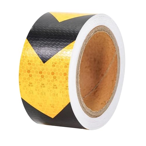 Color-Coding Labels 2/4/6roll*32.8ft 2'' Stickers Reflective Tapes Glass Beads Arrow Waterproof Adhesive Reflect Sticker DIY for Road Signs for Road Instructions(6roll)