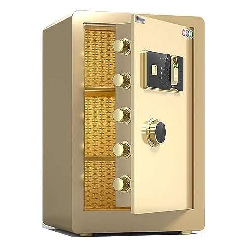Safe Box,Fireproof Waterproof Safe Box Security Safe Box Digital Cabinet Safes Heavy-Duty Steel Large Safe,Electronic Safety Cabinet Place Secure Valuables Cash,A