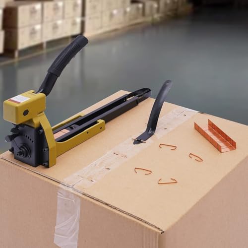 Heavy-Duty Carton Sealing Stapler with Staple Puller – Essential Industrial Tool for Securely Closing Corrugated Cardboard Boxes (15mm)