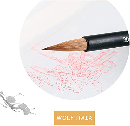 XlyCjkb Calligraphy Brush, Chinese Calligraphy Brush Brush pens Chinese Calligraphy Brush Sumi Brush Writing/Painting Brushes Wolf Hair Brushes Set