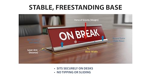 2" x 8" Aluminum Office Desk Nameplate Sign Holder (Rose Gold) 10 Pack