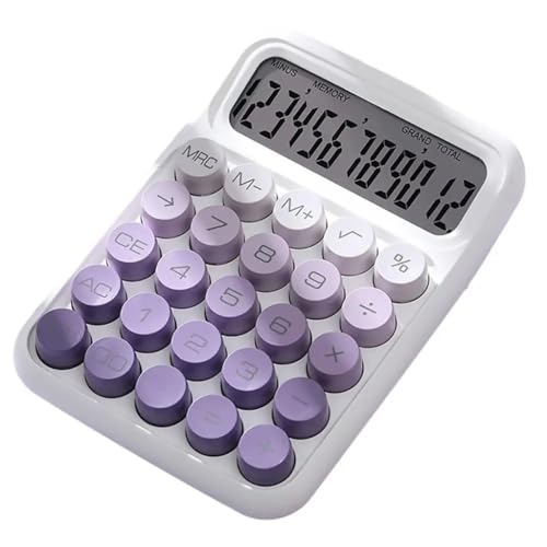 Calculator Portable Mechanical Button Gradient Color Used for Office School Stationery