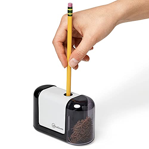 OfficeGoods Mini-Pro Electric Pencil Sharpener, Cordless, Black